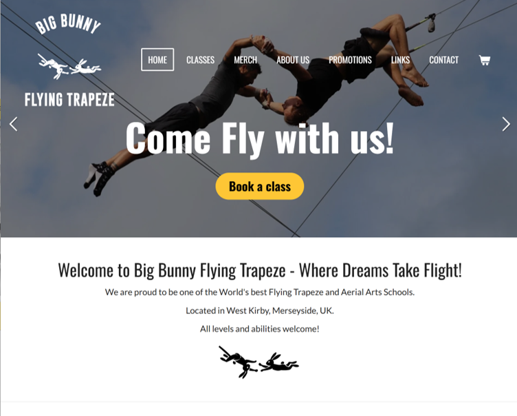Website One - Big Bunny Flying Trapeze