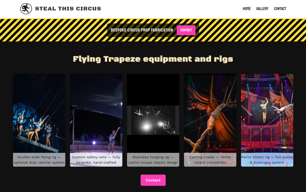 Website Five - Steal This Circus